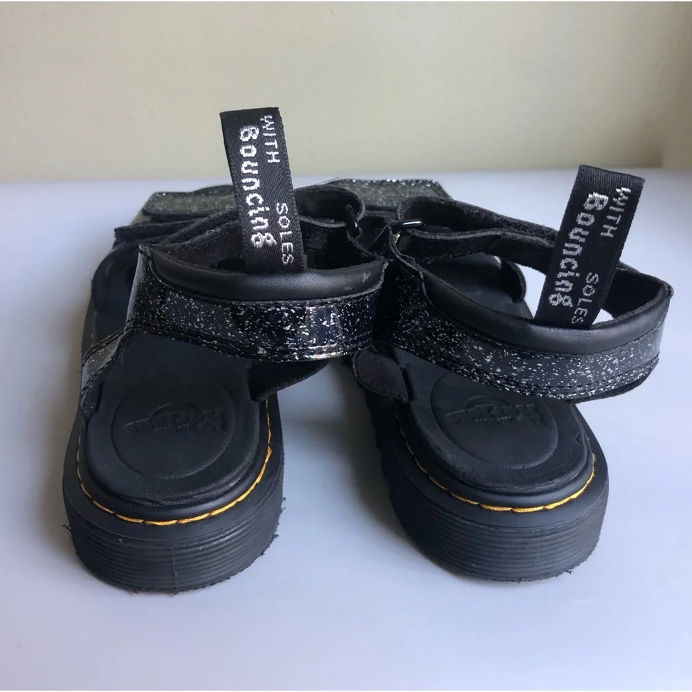 Dr. Martens JUNIOR KLAIRE GLITTER SANDALS Size: US 3 EUR 34
